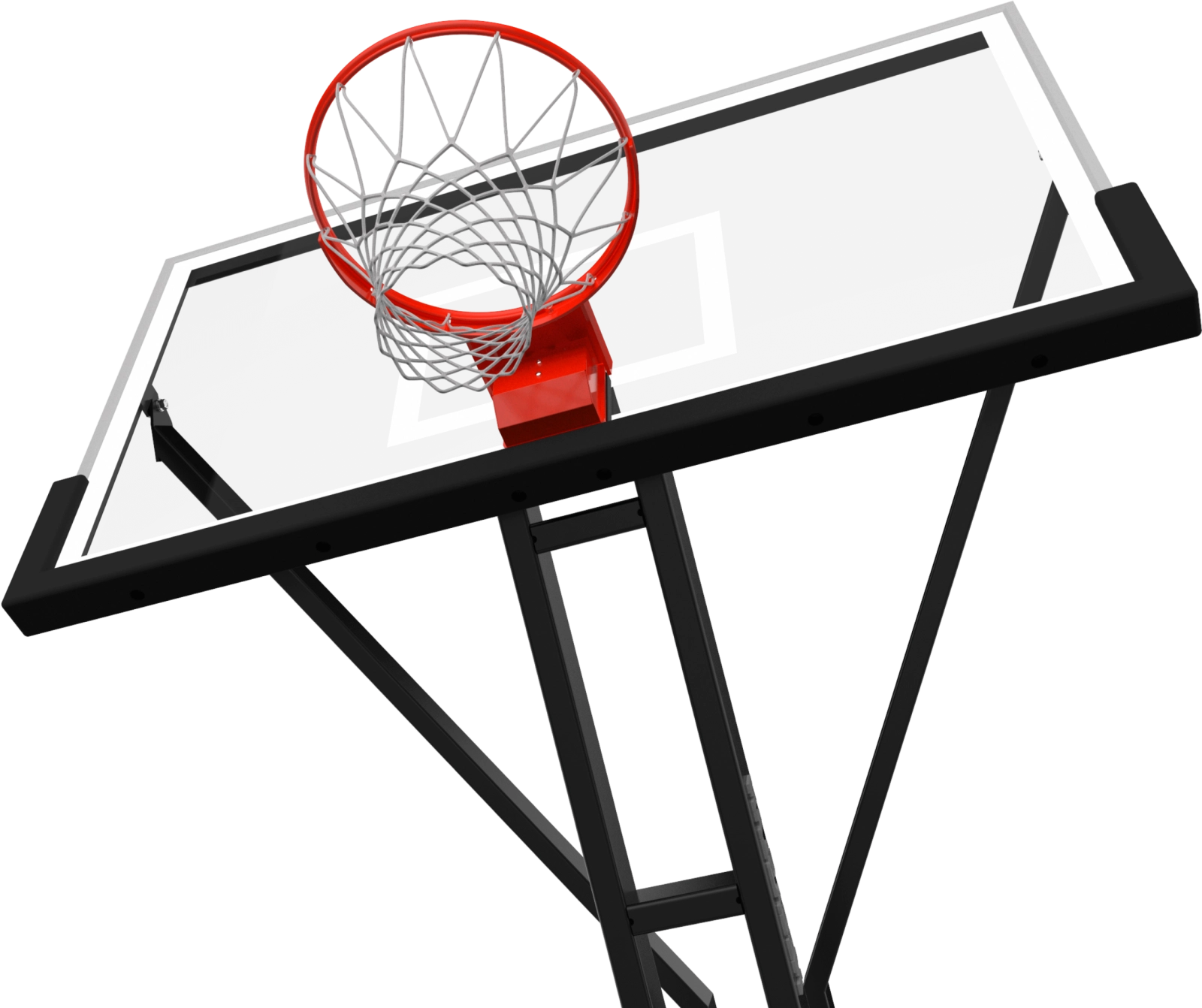 MegaSlamHoops Tempered Glass Backboard